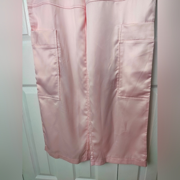 Bubish Luxe Lara Pink Cargo Pant US Size 8 Satin NWT - Picture 8 of 14